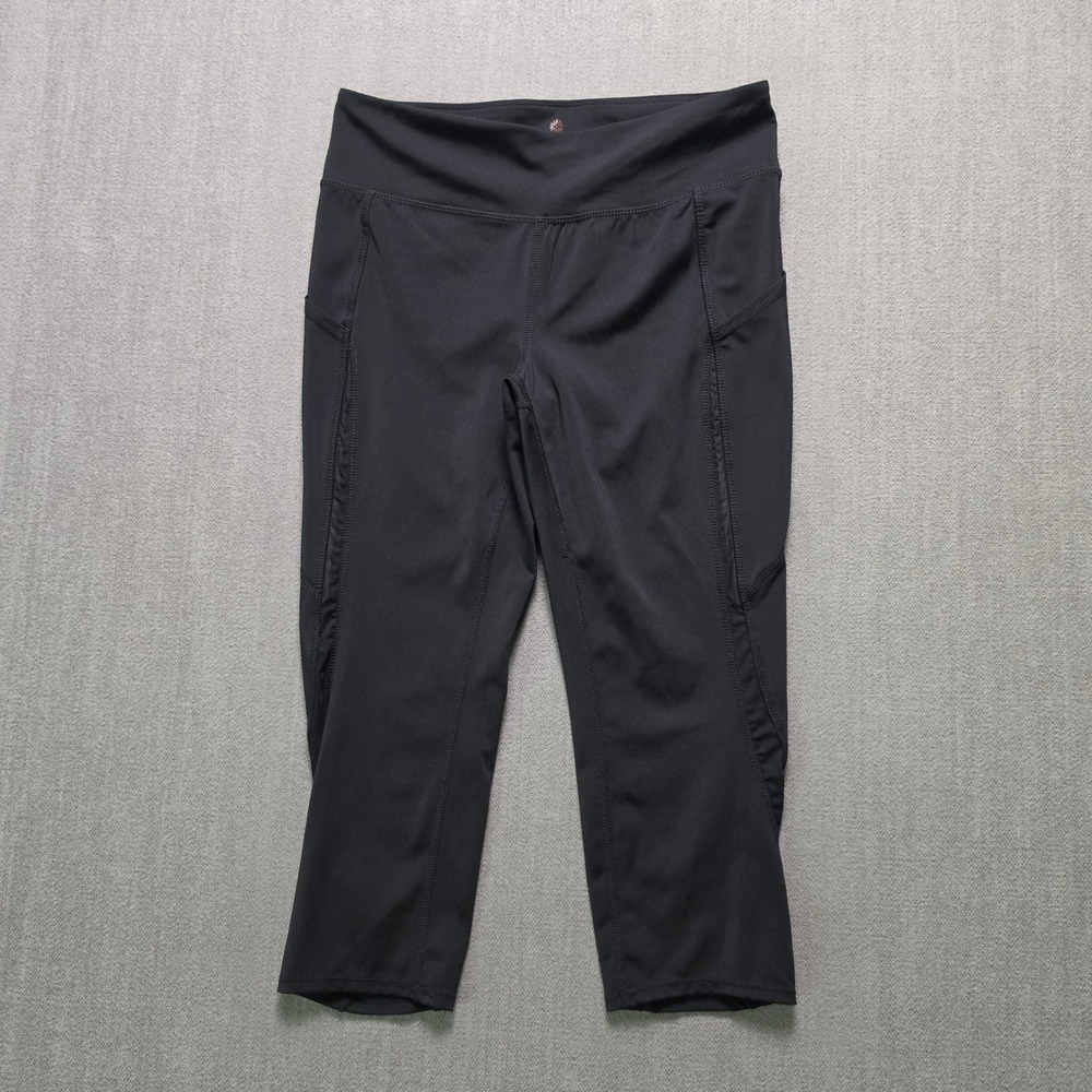 Tangerine Leggings Women Medium Black Capri Activewear Pockets F15158D676/2